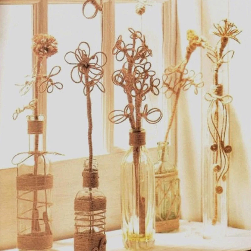 Веревка из натурального джута шпагат хвостовик шнура для рукоделия скрапбукинга