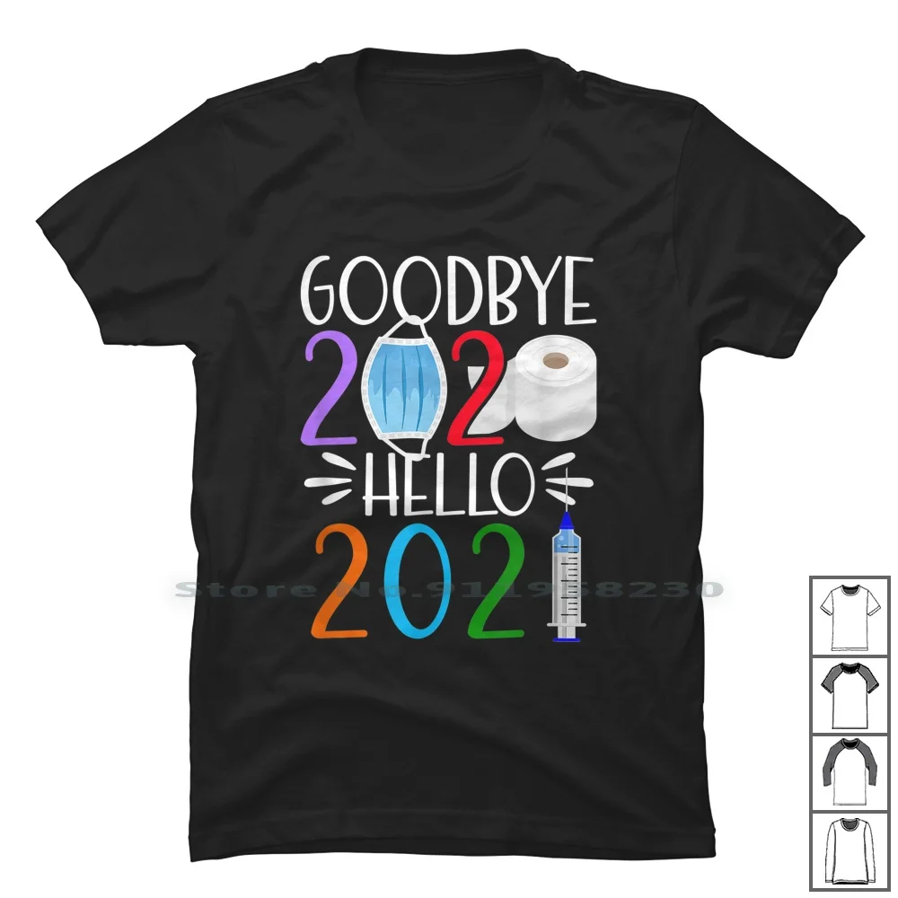

Смешная, попрощайтесь, 2020, здравствуйте, 2021, подарок на Новый год, футболка из 100% хлопка, с Новым годом, до свидания, здравствуйте, год 2021