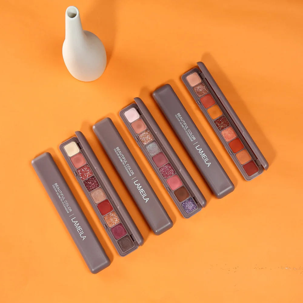 

Nine-color keyboard fingertip eye shadow disc pearl matte shake super-fire 9 color eye shadow cheap wholesale
