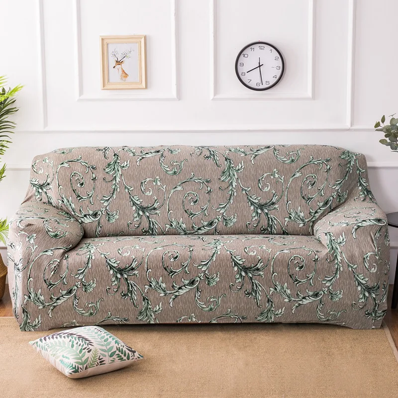 Modern Spandex Stretch Sofa Cover for Living Room Printed Couch Cover Slipcovers for 1/2/3/4-seater funda sofa housse de canap
