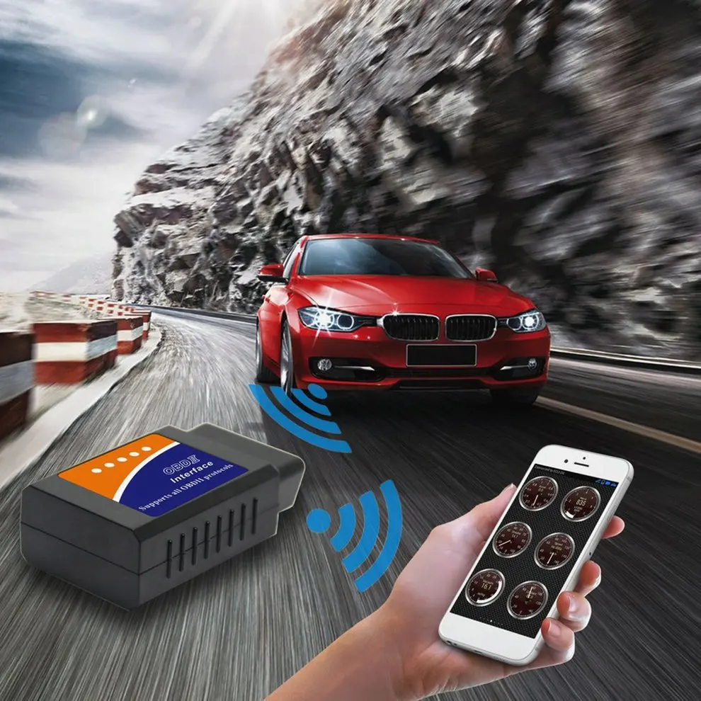 НОВЫЙ ELM 327 V1.5 Интерфейс работает на Android Torque CAN-BUS Elm327 Bluetooth OBD2/OBD II автомобильный