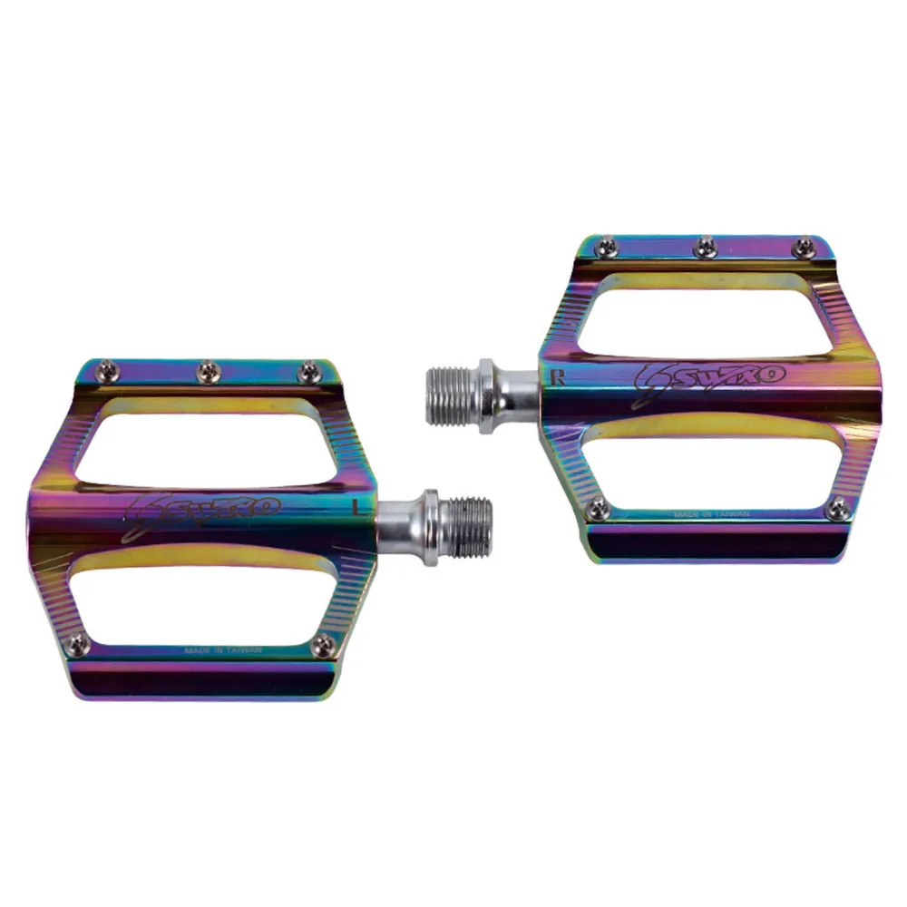 

Pedal Road Bike 2pcs Cycle Aluminum Alloy Colorful Electroplating Sport Bicycle SWTXO Foot Folding Cover Universal