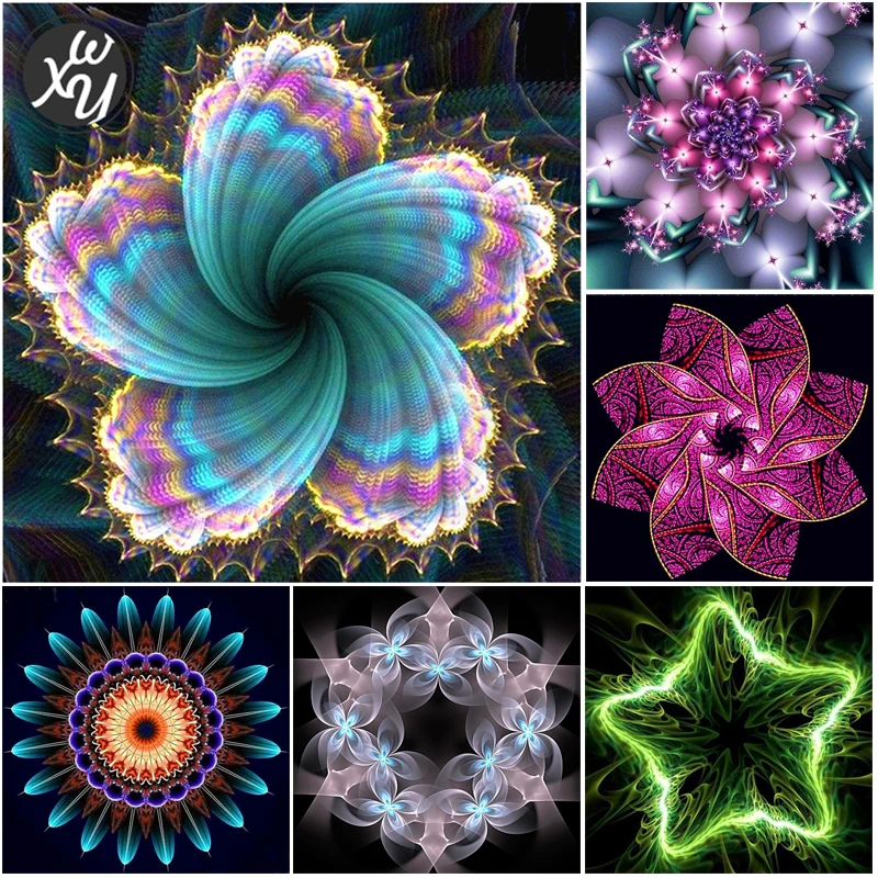 

Full Square Drill Diamond Painting Endless Flowers Mosaic Wall Art Full Square Diamond Embroidery Decor Cross Stitch Needlework