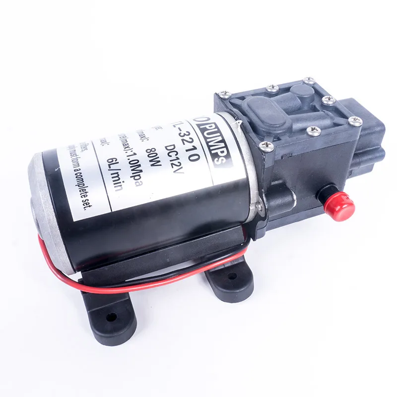 12V 6L/мин самогрунтовой водный насос высокого Давление фургон, кемпинг лодка Автомойка садовый агроирригационный насос опрыскивателя