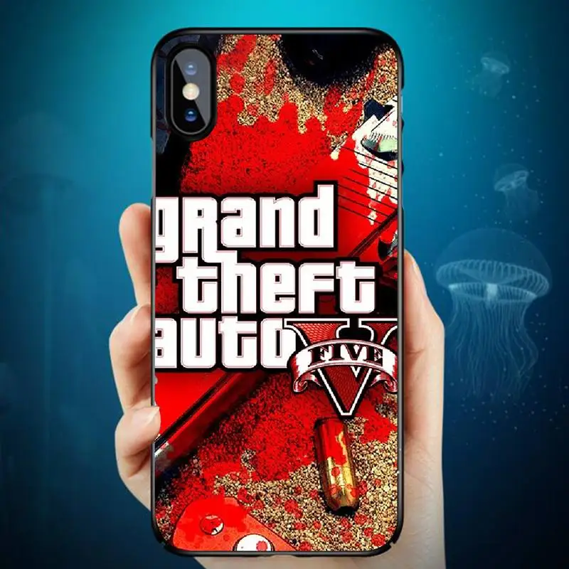 PENGHUWAN Горячая Grand Theft Auto GTA 5 черный мягкий термополиуретановый Чехол для