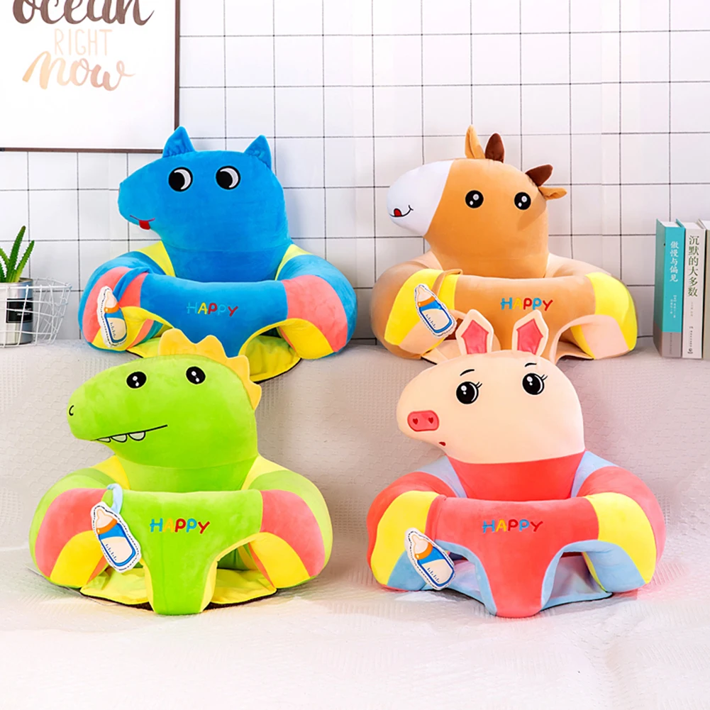

Practical Super Soft Cartoon Baby Classic Sofa Learning To Sit Multi-functional Seat Feeding Safety Chair Toy Doll