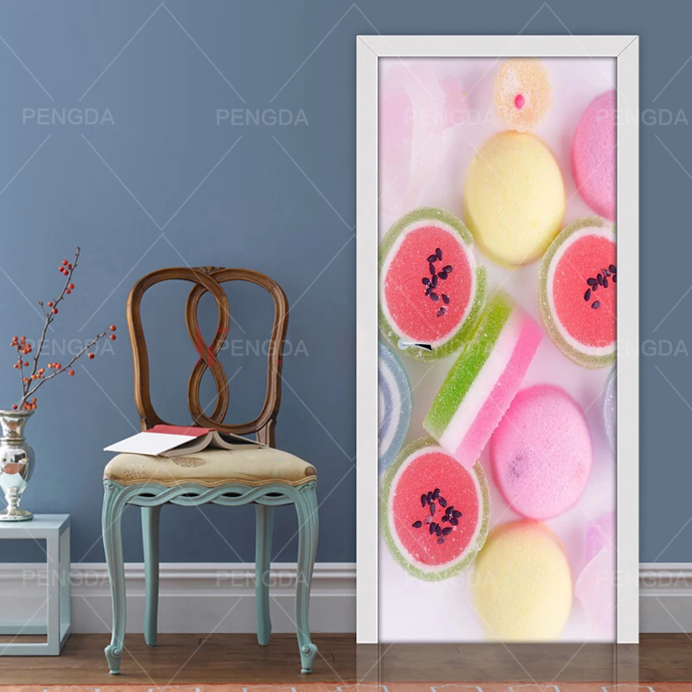 Принты творческой картина 3d настенная дверная наклейка турецкие Конфеты Diy