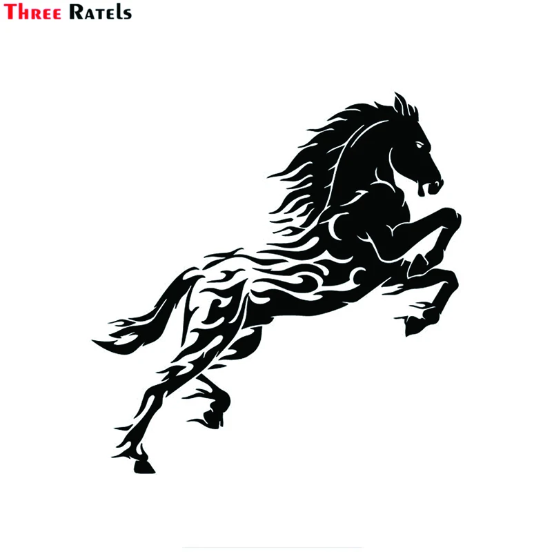 

Три Ratels FD629 лошадь креативное украшение кузов автомобиля узор Автомобильная Наклейка Виниловая наклейка