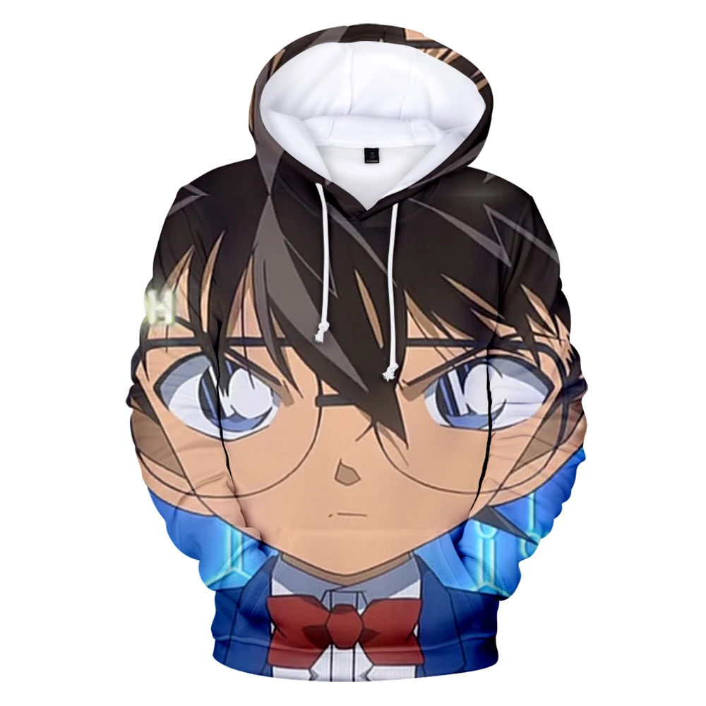 Толстовки с капюшоном для мальчиков и девочек объемным рисунком детектива