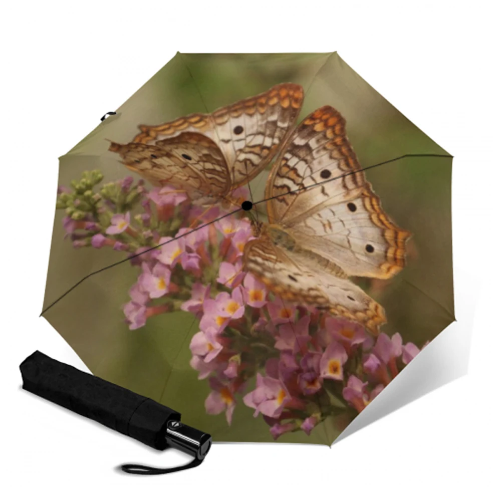 Компактный Зонт-бабочка с автоматической защитой складной зонт в 3 раза от солнца