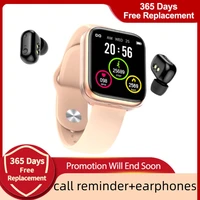sheli ai smart watch with bluetooth earphone heart rate monitor smart wristband smart watch men sports earphone
