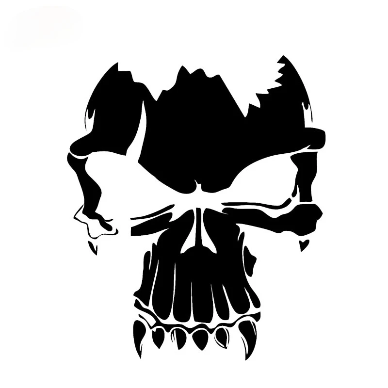 

15cm Lovely Skull Car Stickers Decoration Vinyl Bumper Window Graphic