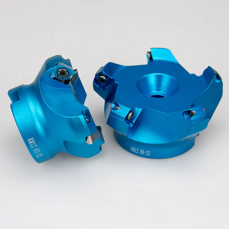 45 градусная торцевая фреза KM12 с алюминиевой плоской головкой SEKT1204 вставка