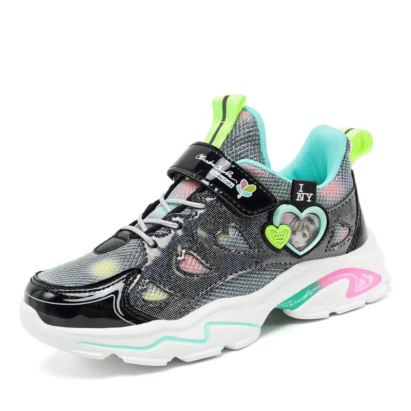 Брендовая детская повседневная обувь модная удобная для девочек дышащие