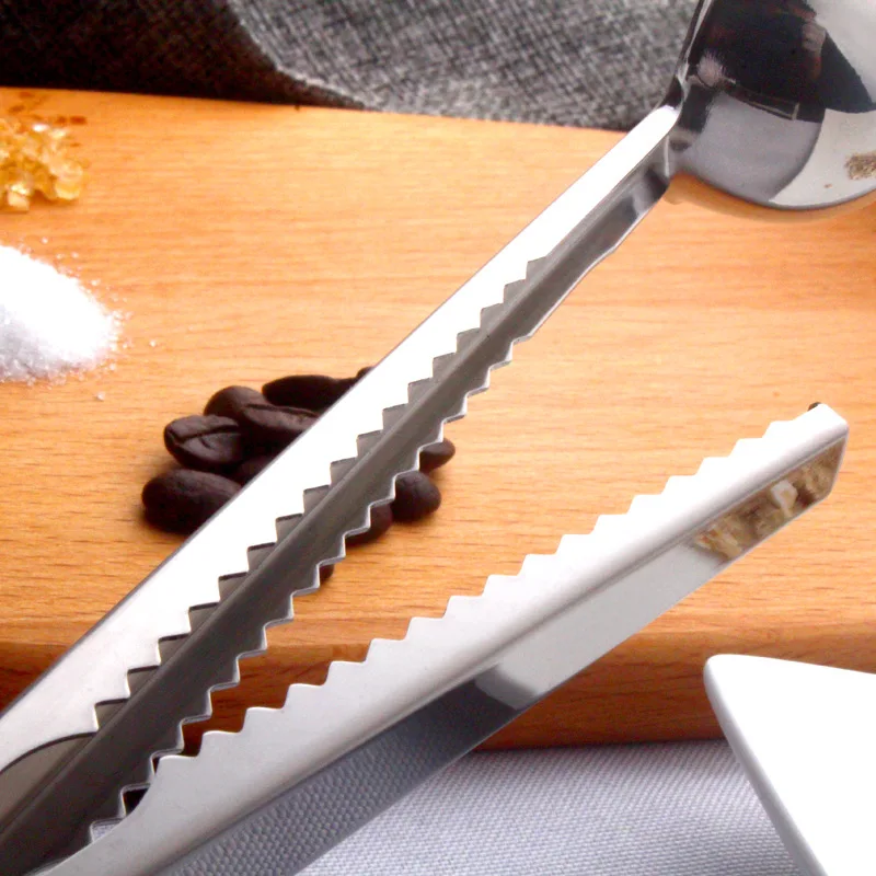 1 шт. ложка из нержавеющей стали с зажимом для сумки молотая портативным