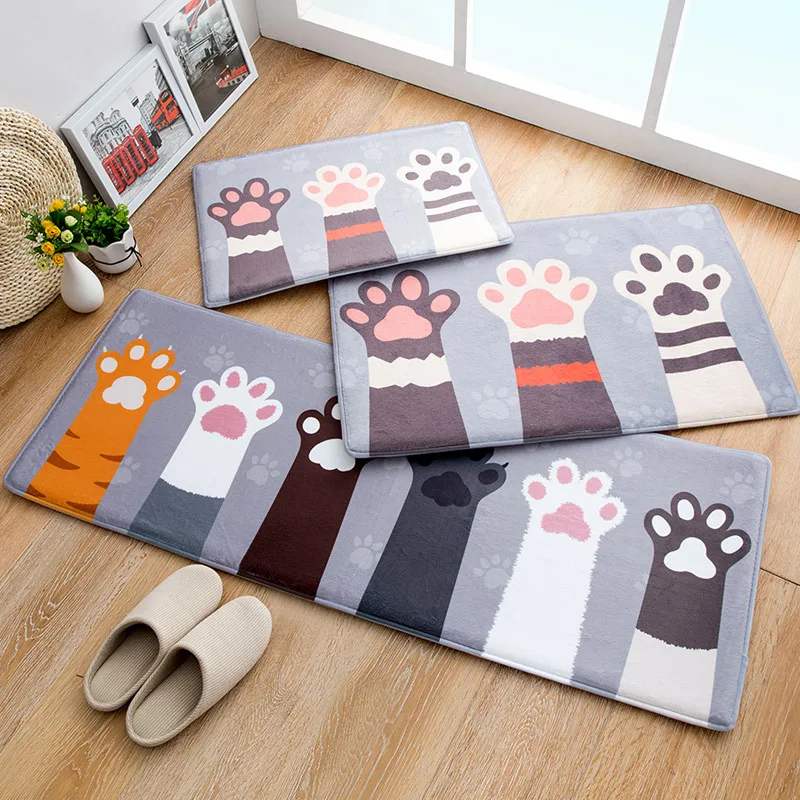 1 шт. коврик для ванной комнаты мультяшный туалета Противоскользящий ковер