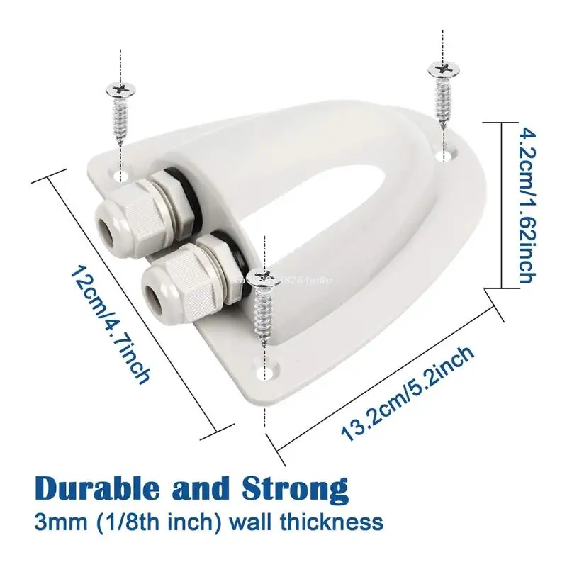 Трос для крыши с двойной рельефной втулкой изогнутый соединитель кабеля