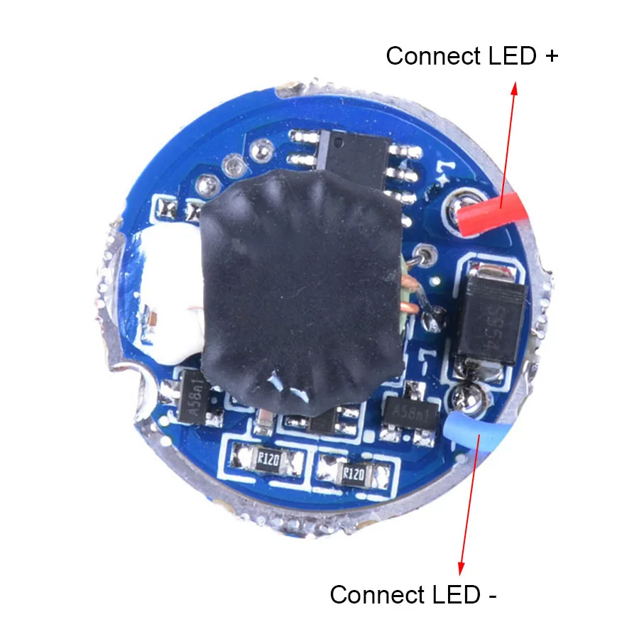 25 мм драйвер фонарика доска 3V-8V 2A электрические монтажная плата с режимом памяти