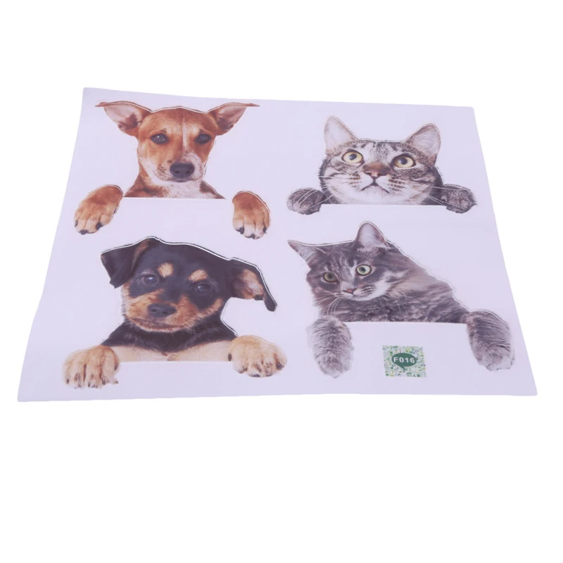 Очень милый 3D Кот и переключатель в виде собаки съемные наклейки из ПВХ стикер