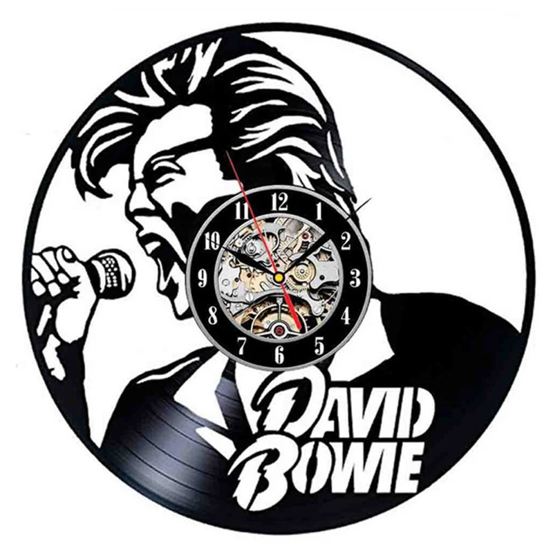 Настенные 3d-часы David Bowie современный дизайн музыкальная тема наклейки винтажные