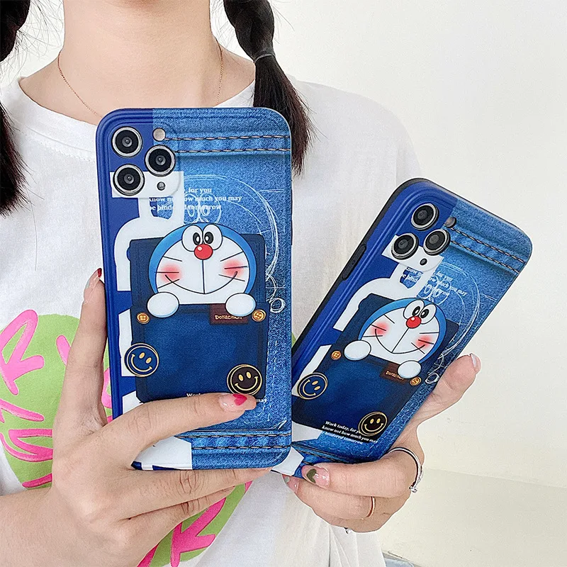 

Doraemon cartoon cute phone case for iPhone12/12pro/11pro/max/se/xr/xs/xsmax/11promax/7/8/7plus/8p/couple silicone phone cover