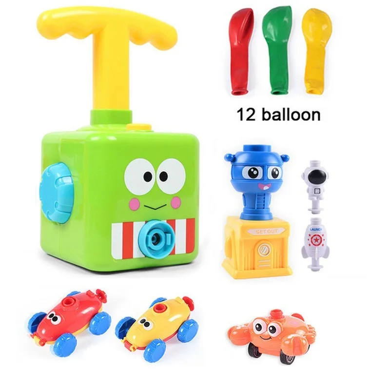 

Two-in-one New Power Balloon Car Toy Inertial Power Balloon launcher Education Science Experiment Puzzle Fun Toys for Children