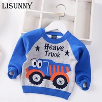 2021 new autumn winter baby boys sweater jumper cartoon car children sweaters toddler pullover kids clothes cotton casual 0 5y