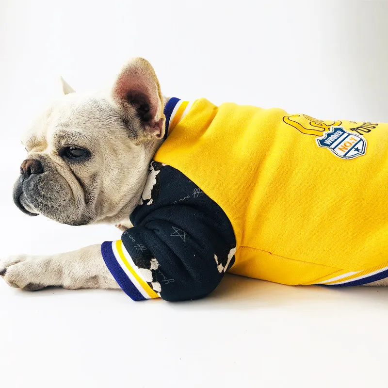 Хлопковая теплая куртка с французским бульдогом зимняя одежда для собак