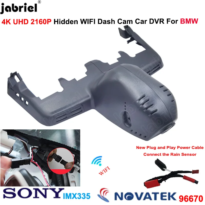 4K UHD 2160P Wifi Car Dvr Dash Cam Cameras Recorder For BMW X3 G01 BMW X5 G05 BMW X7 G07 BMW 3 G20 G21 2018 2019 2020 2021 2022
