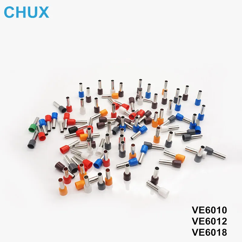 500 шт. VE6010 VE6012 VE6018 изолирующая электрическая трубка, изолирующая термоусадочная трубка, контактный кабельный соединитель