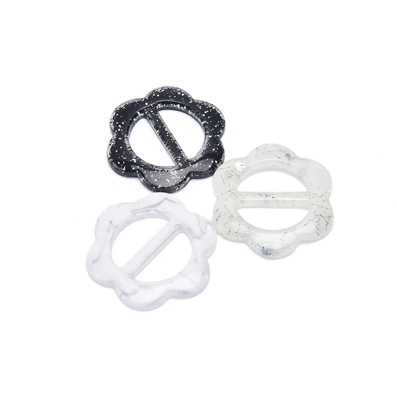 Новинка 10 шт. DIY круглая Цветочная резиновая пряжка для ремня женщин футболка