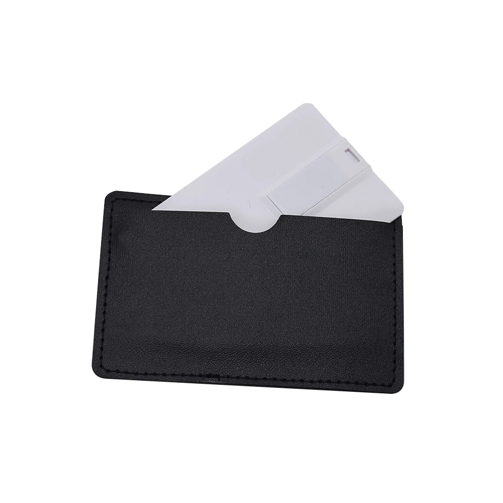 usb with leather Банковская кредитная карта, Usb флеш-накопитель 3,0, принт с персональным логотипом/Фирменная флешка, 8 ГБ, 16 ГБ, 32 ГБ, 64 ГБ, объемный подарок, карты памяти, устройство для хранения - Цвет: usb with leather