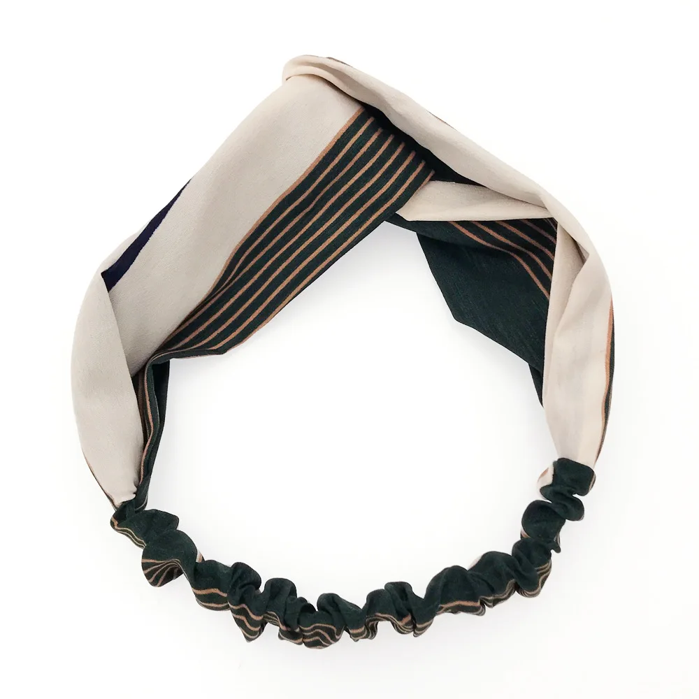 2019 Женская повязка на голову с перекрестным верхом и узлом эластичные ленты для