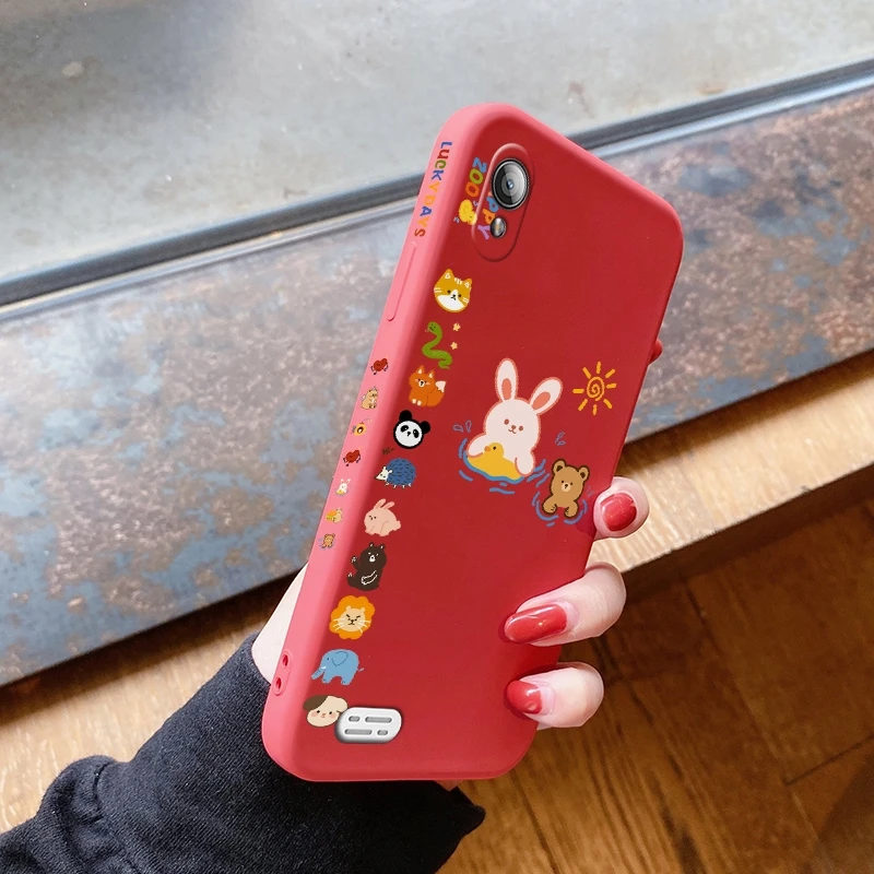 

For vivo Y11 2019 Y12 Y12S Y20 Y20s Y20i Y20A Y20G Case with Cartoon animal Back Cover Silicone anti falling casing