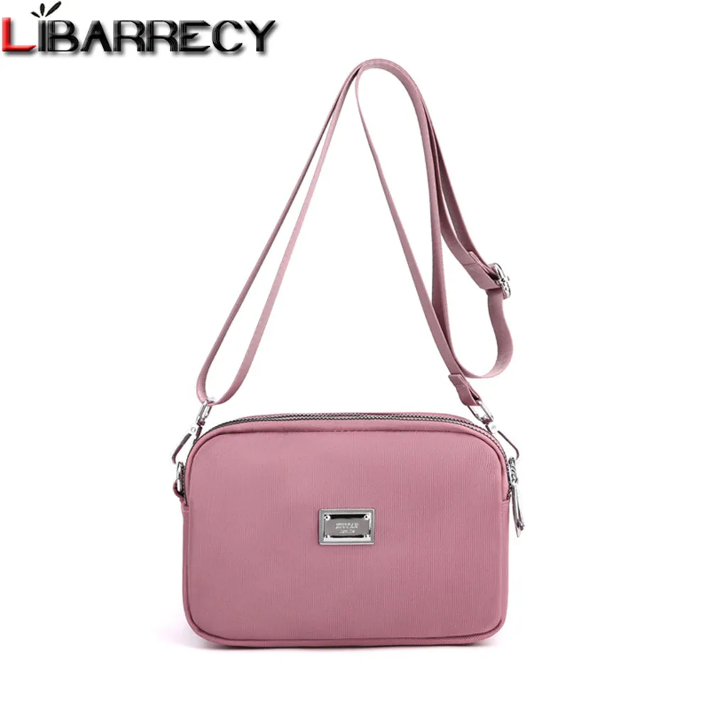 

Casual Designer Shoulder Bags Solid Color High Quality Nylon Fashion Ladies Messenger Bag Women Mobile Phone Bag Travel Bags