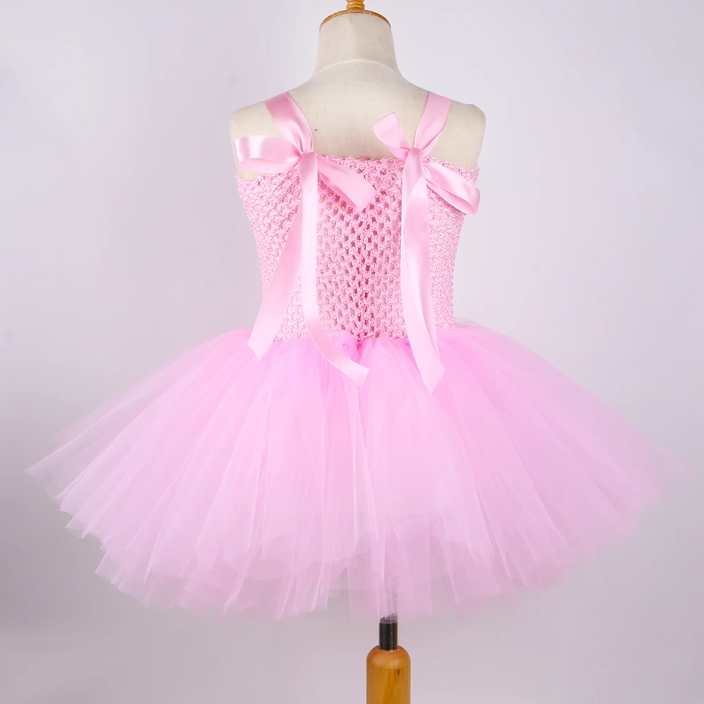 Pink Flower Bunny Dress Girls Easter Outfit Toddler Baby Animal Rabbit Cosplay Costume Kids Halloween Birthday Girl Tulle Outfit