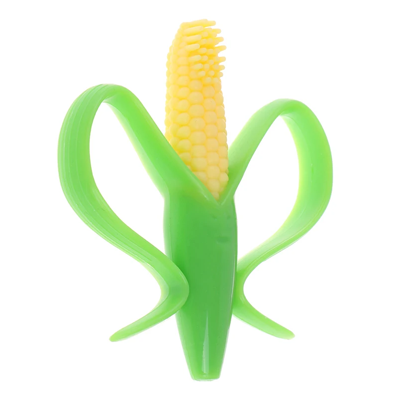 Mordedor de silicona para beb&eacute;s cepillos dentales de entrenamiento mordedor de ma&iacute;z para masticar beb&eacute;s-5