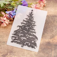 christmas tree embossing folders new 2021 for christmas card making supplies paper craft scrapbooking plastic embosser stencil