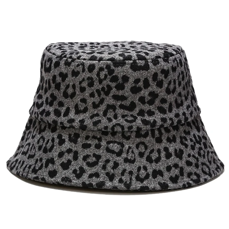 

Unisex Winter Thicken Bucket Hat Zebra Stripes Leopard Cow Print Fisherman Cap F3MD