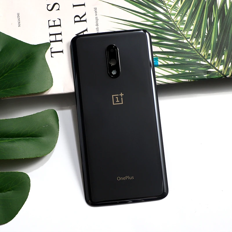 Oneplus7 сзади Корпус для Oneplus 7 One Plus Стекло задняя крышка батарейного отсека Ремонт