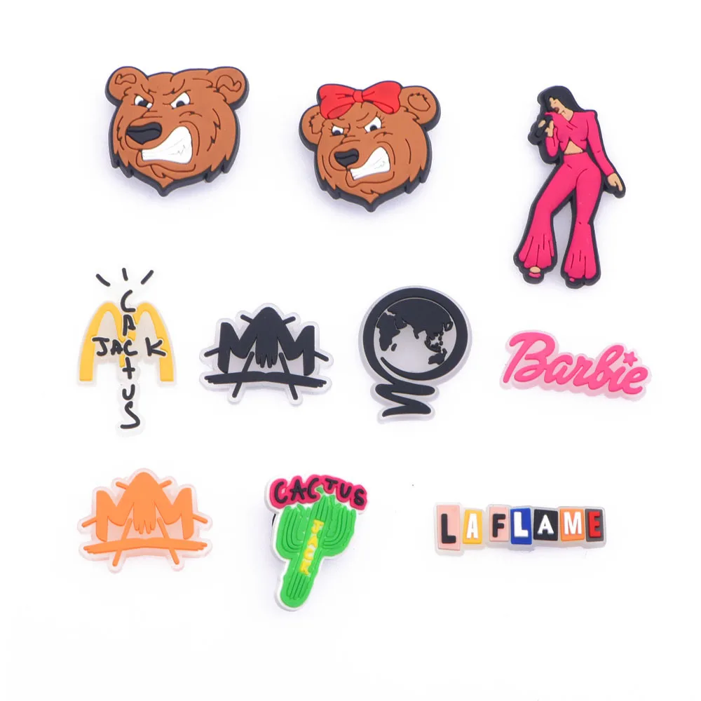 

Cute Animals PVC Shoe Charms Buckles Shoes Accessories Dog Ornaments Fit For Croc Charms JIBZ Party Gift