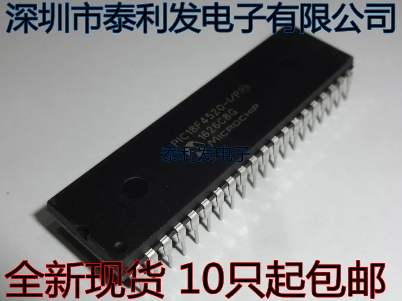 100% Новинка &amp Оригинал в наличии PIC18F4520-I/P DIP40 | Электроника