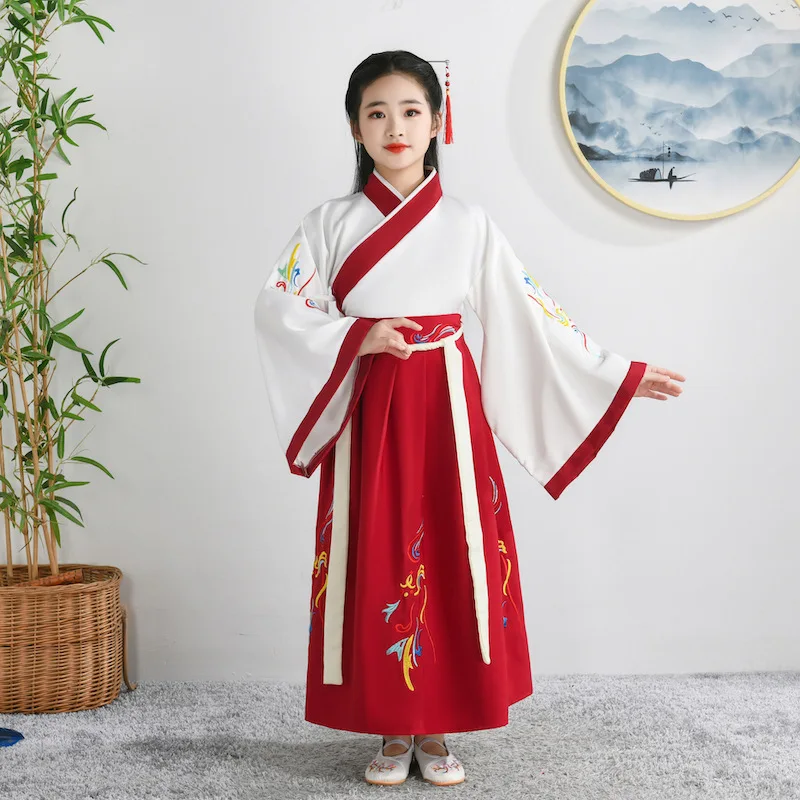 Hanfu Primary School Students Chinese Uniform Boys Girls Style Ancient Costume Children Performance |
