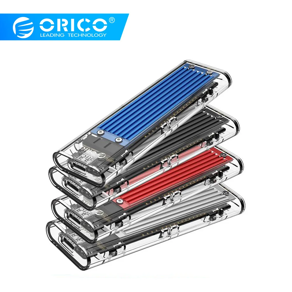 Чехол ORICO M2 NVME SSD чехол M.2 NGFF SATA для жесткого диска M Key/ + B Key 10 Гбит/с корпус PCIE /SATA