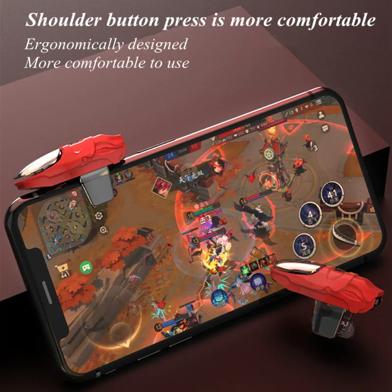 

Wireless Mobile Phone Gamepad Support Bluetooth for PUBG Gaming Controller Joystick Trigger Aim Shooting Button for IOS Android
