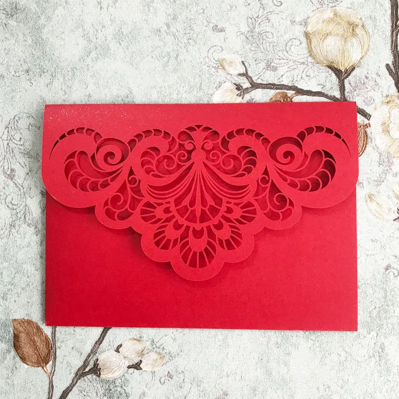 Свадебные пригласительные открытки на заказ в европейском стиле разные цвета