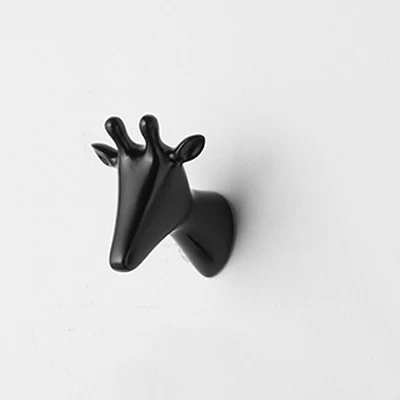 Black Elk Настенный крючок-вешалка из смолы, настенный крючок для украшения дома, стойка для животных - Цвет: Black Elk