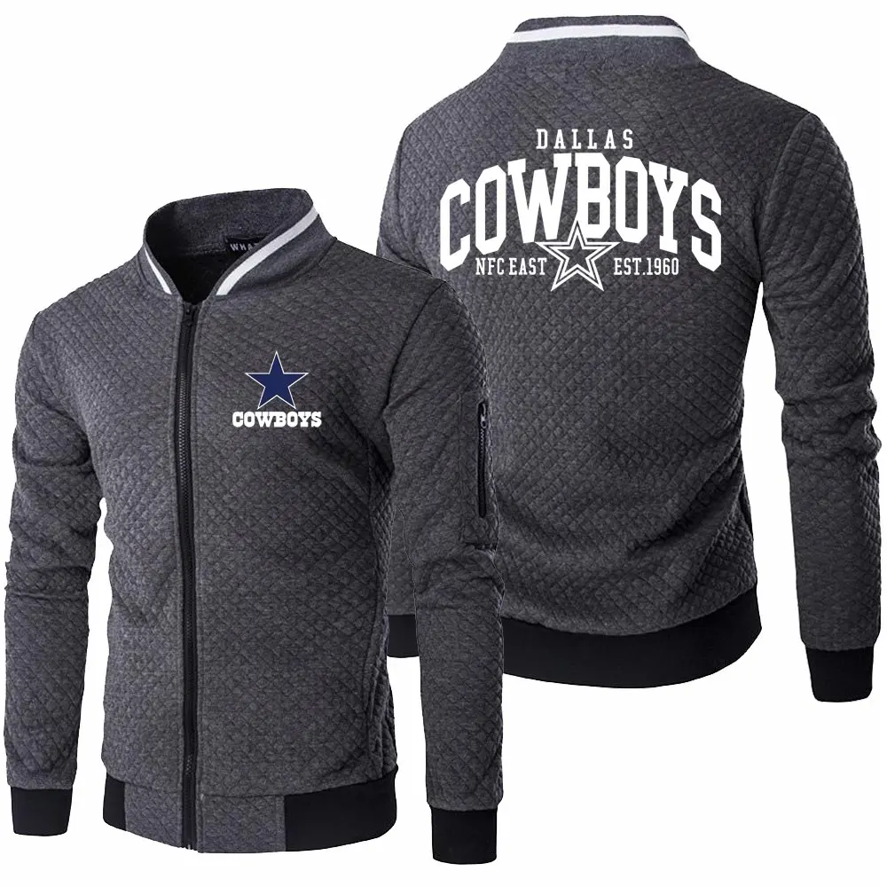 

Новинка 2021, демисезонная Мужская куртка с логотипом Dallas Cowboys, худи с длинным рукавом, спортивная одежда, повседневные мужские свитшоты на мо...