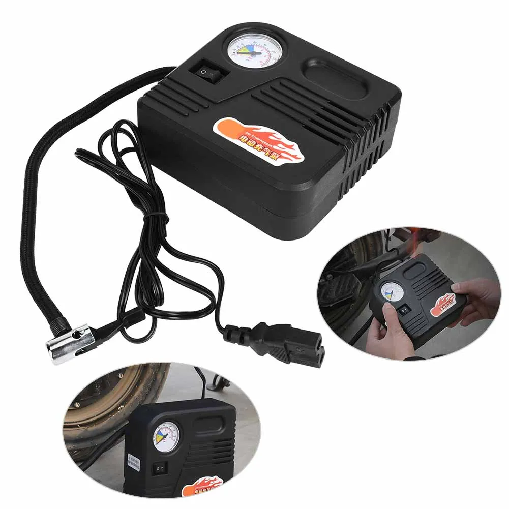 

Портативный воздушный компрессор, насос для шин 48-72 в, для электромобиля, мотоцикла, аккумулятора, автомобиля, Универсальный