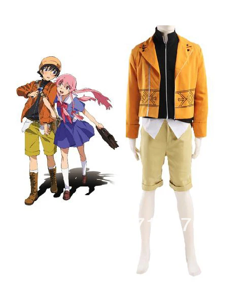 

-Mirai Nikki- The Future Diary Amano Yukiteru Cosplay Costume